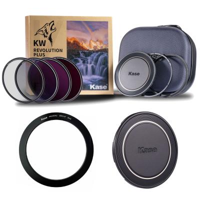 Kase 82mm KW Revolution Plus Master Kit with 77-82mm Step Ring and 82mm Lens Cap