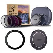 Kase 82mm KW Revolution Plus Master Kit with 77-82mm Step Ring and 82mm Lens Cap