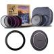 Kase 82mm KW Revolution Plus Master Kit with 77-82mm Step Ring and 82mm Lens Cap
