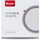 Kase 72mm VND and CPL Combo Filter 1.5 to 8-Stop Variable and Circular Polarizer 2
