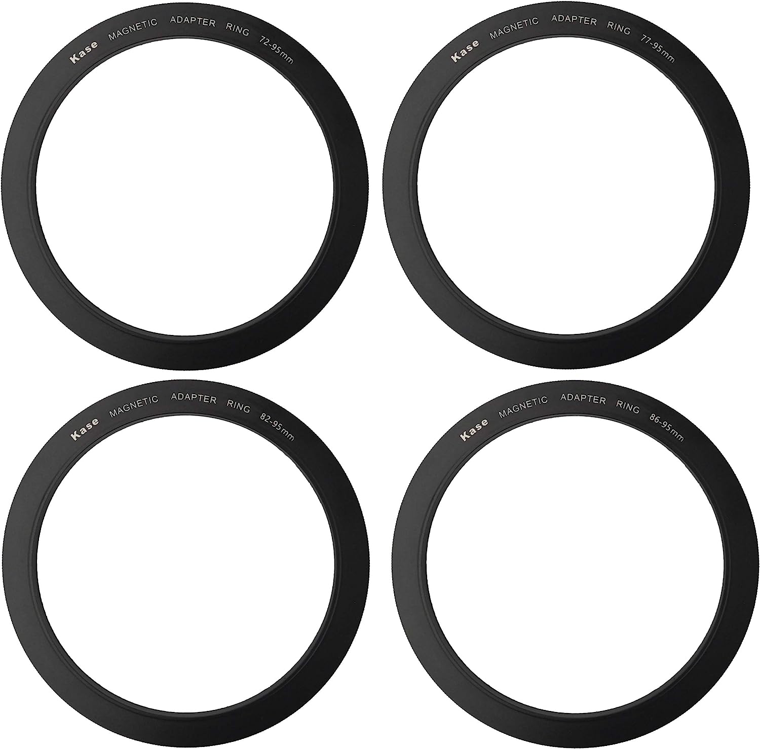 Kase Wolverine 95mm 4 Step Up Adapter Ring Set 72mm, 77mm