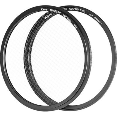Kase 82mm Wolverine Magnetic 4 Point Star Burst Filter with Adapter Ring