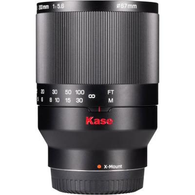 Kase 200mm F5.6 MC Reflex Mirror Aluminum Portrait Lens Compatible with Fuji X Mount